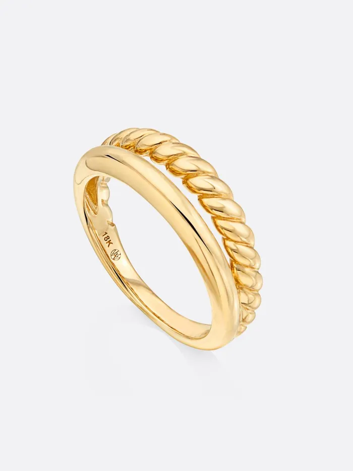 Icons Yellow Gold Duet Ring Yellow Gold Women Brochu Walker Fine Jewelry