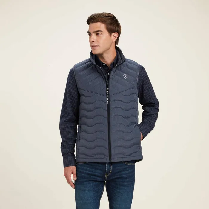 Ideal Down Vest Charcoal Heather Men Ariat Jackets and Vests