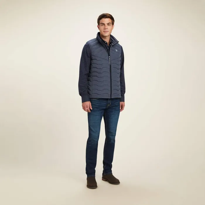 Ideal Down Vest Charcoal Heather Men Ariat Jackets and Vests Ideal Down Vest Charcoal Heather Men Ariat Jackets and Vests