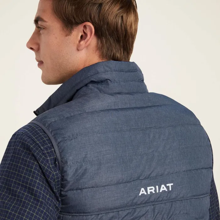 Ideal Down Vest Charcoal Heather Men Ariat Jackets and Vests Ideal Down Vest Charcoal Heather Men Ariat Jackets and Vests