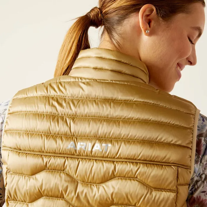 Ideal Down Vest Iridescent Fields Of Rye Women Ariat Jackets and Vests Ideal Down Vest Iridescent Fields Of Rye Women Ariat Jackets and Vests