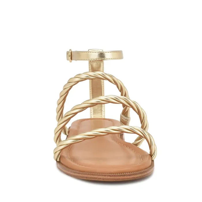 Ipster Ankle Strap Flat Sandals Gold Women Nine West Sandals Ipster Ankle Strap Flat Sandals Gold Women Nine West Sandals