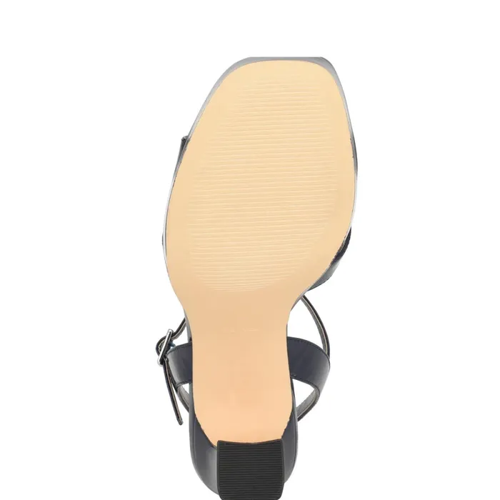 Iriv Platform Sandals Blue Patent Women Nine West Heeled Iriv Platform Sandals Blue Patent Women Nine West Heeled