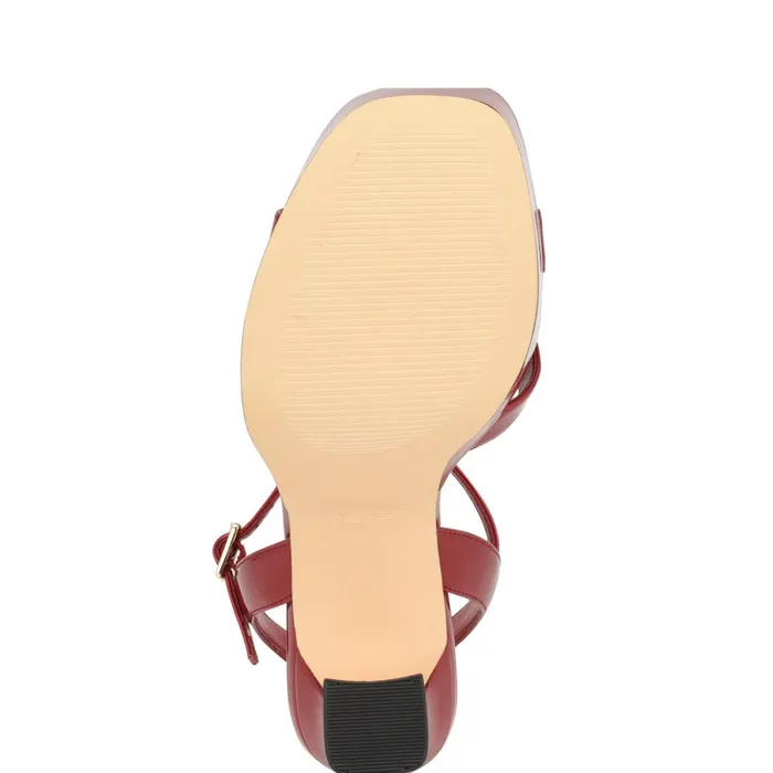 Iriv Platform Sandals Red Patent Women Nine West High Heels Iriv Platform Sandals Red Patent Women Nine West High Heels