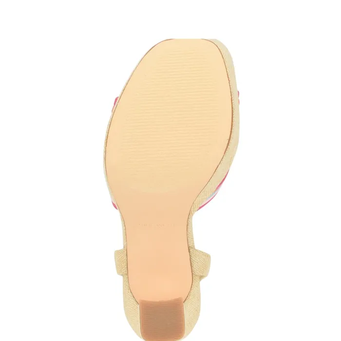Irna Platform Ankle Strap Knotted Sandals Pink Women Nine West Dress Irna Platform Ankle Strap Knotted Sandals Pink Women Nine West Dress