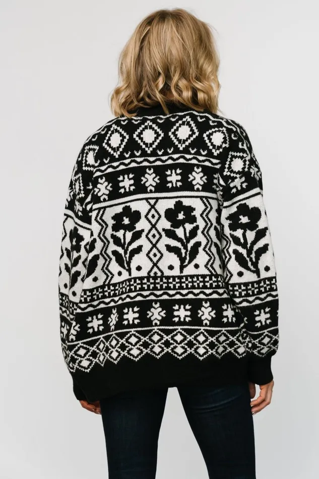 Jackson Oversized Cardigan Black Print Women Baltic Born Cardigans Jackson Oversized Cardigan Black Print Women Baltic Born Cardigans