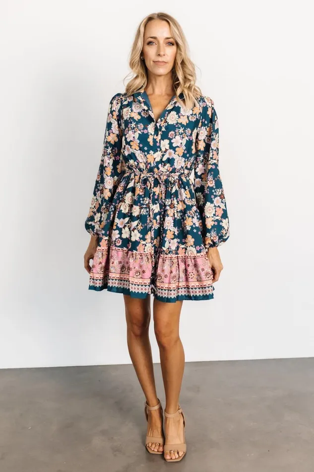 Jane Short Dress Jade Multi Women Baltic Born Cover Ups Jane Short Dress Jade Multi Women Baltic Born Cover Ups