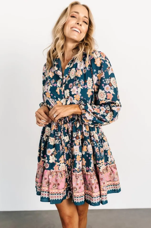 Jane Short Dress Jade Multi Women Baltic Born Cover Ups Jane Short Dress Jade Multi Women Baltic Born Cover Ups