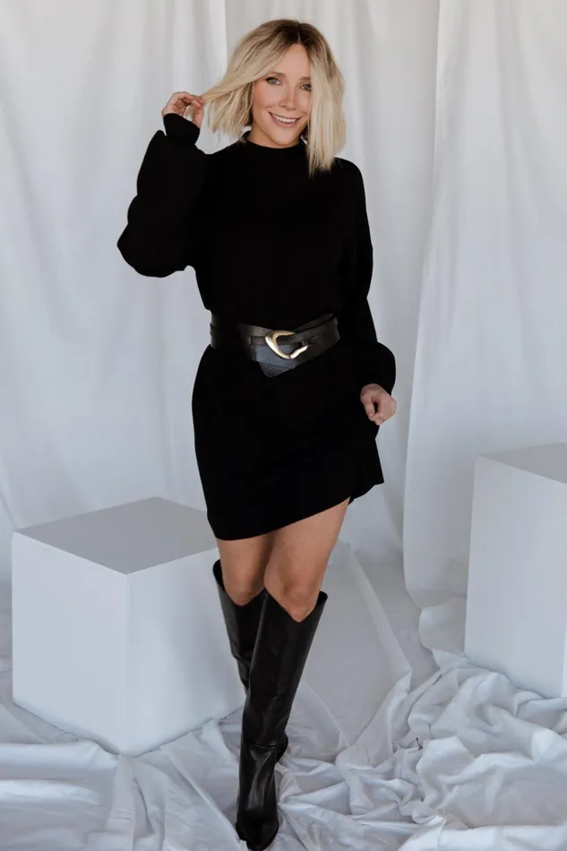 Jennings Sweater Dress Black Women Baltic Born Sweaters