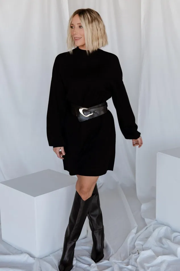 Jennings Sweater Dress Black Women Baltic Born Sweaters Jennings Sweater Dress Black Women Baltic Born Sweaters