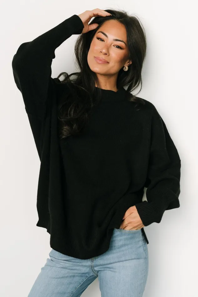 Jeremiah Knit Sweater Black Women Baltic Born Sweaters Jeremiah Knit Sweater Black Women Baltic Born Sweaters