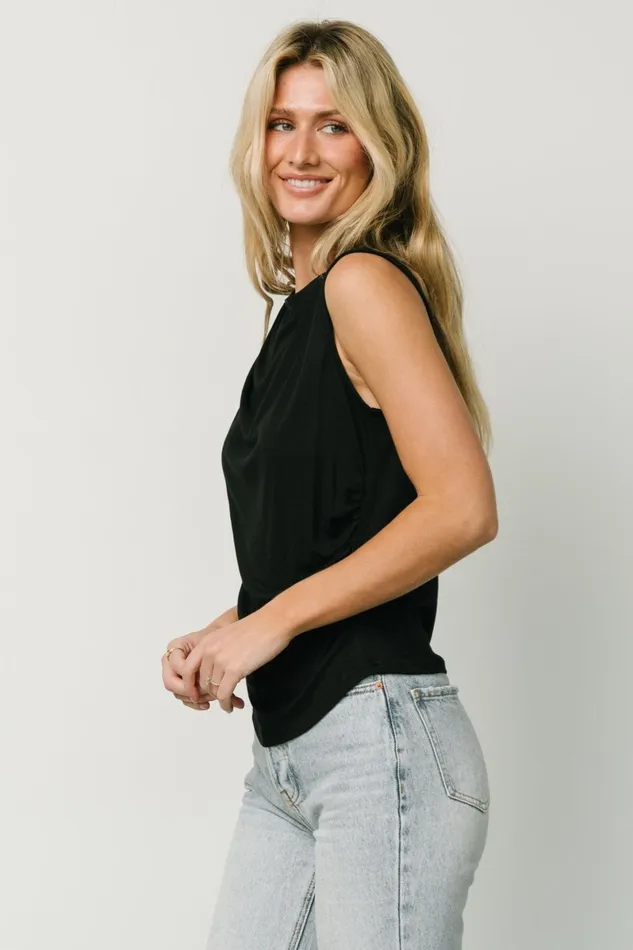Jia Ruched Tank Top Black Women Baltic Born Blouses Shirts Jia Ruched Tank Top Black Women Baltic Born Blouses Shirts