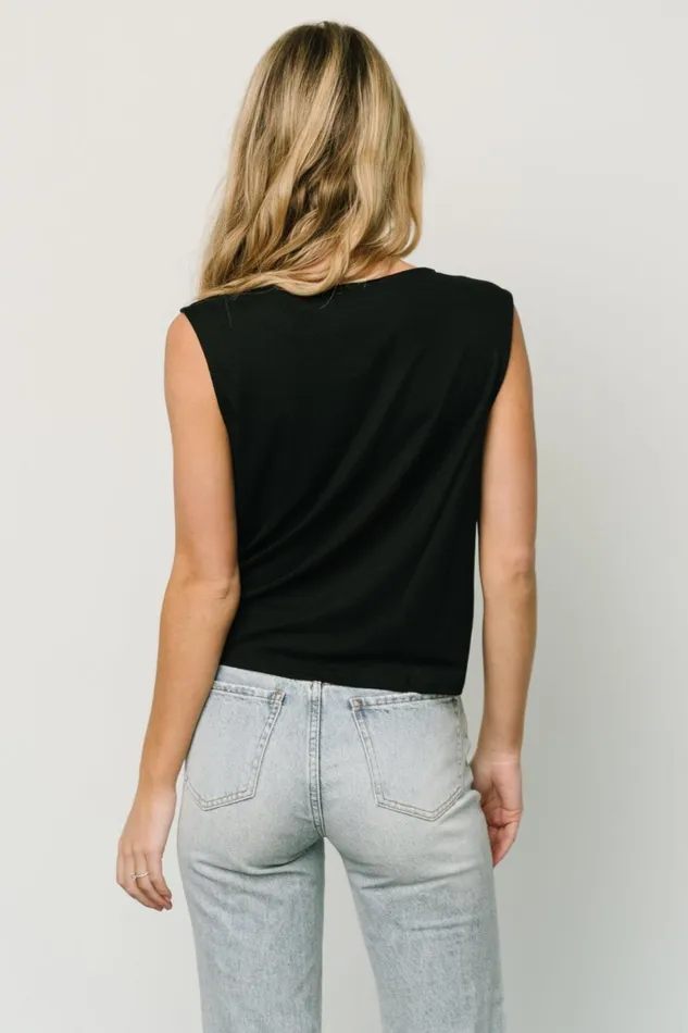 Jia Ruched Tank Top Black Women Baltic Born Blouses Shirts Jia Ruched Tank Top Black Women Baltic Born Blouses Shirts