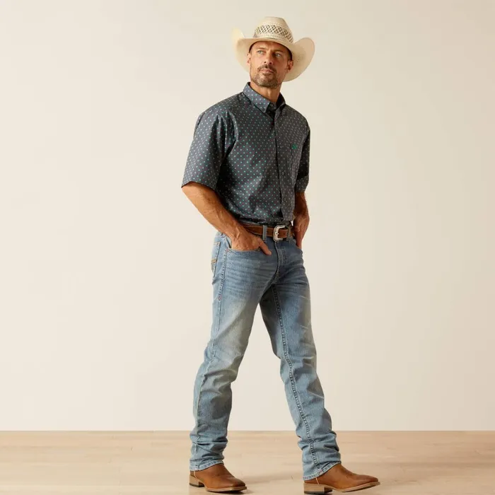 Johnnie Classic Fit Shirt Grey Men Ariat Button Down Shirts Johnnie Classic Fit Shirt Grey Men Ariat Button Down Shirts
