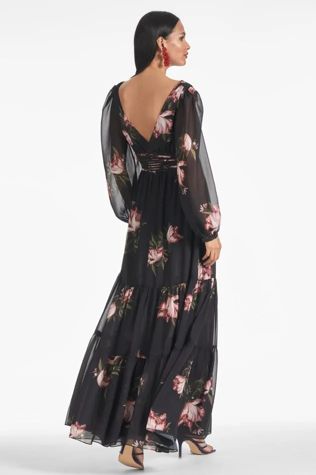 Jules Gown 8211 Noir Blossom Women Sachin and Babi Boho