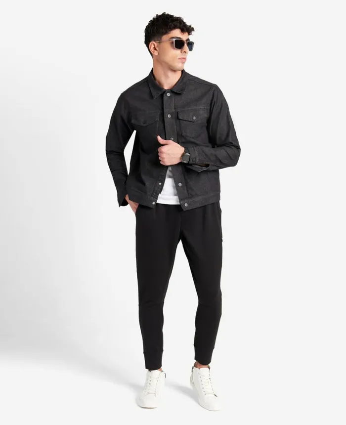 Kenneth Cole Denim Men Slim Fit Recycled Denim Jacket Sheridan 8211 Charcoal Kenneth Cole Denim Men Slim Fit Recycled Denim Jacket Sheridan 8211 Charcoal