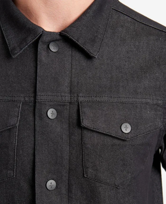 Kenneth Cole Denim Men Slim Fit Recycled Denim Jacket Sheridan 8211 Charcoal Kenneth Cole Denim Men Slim Fit Recycled Denim Jacket Sheridan 8211 Charcoal