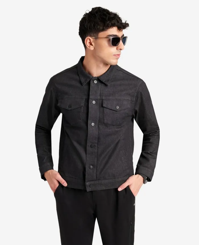 Kenneth Cole Denim Men Slim Fit Recycled Denim Jacket Sheridan 8211 Charcoal Kenneth Cole Denim Men Slim Fit Recycled Denim Jacket Sheridan 8211 Charcoal