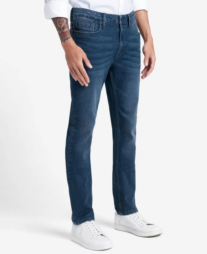 Kenneth Cole Denim Men SlimFit Recycled Stretch Denim Jeans Leroy 8211 Medium Blue