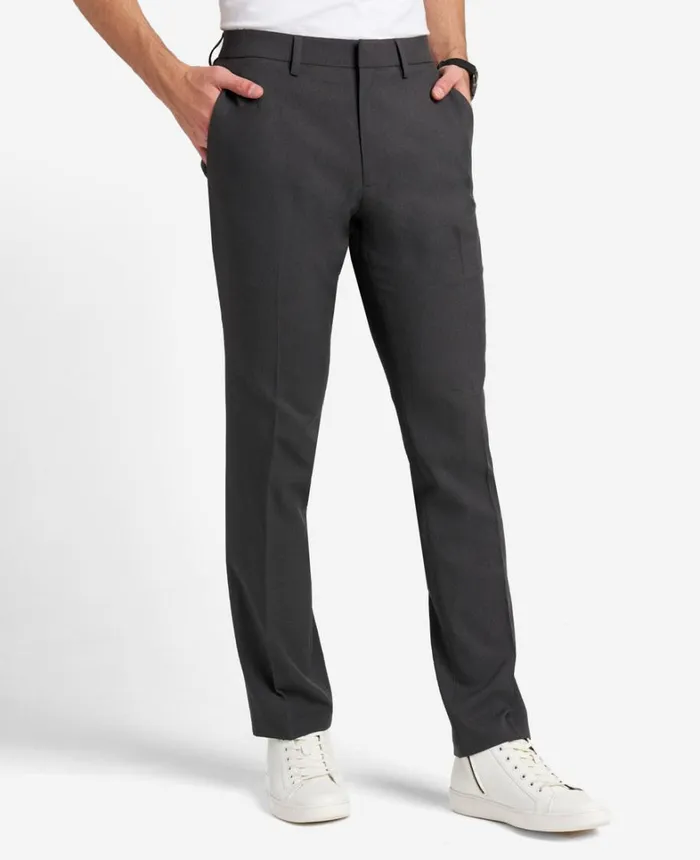 Kenneth Cole Dress Pants Men Stretch Micro Check ModernFit TECHNICOLE Dress Pant Charcoal Kenneth Cole Dress Pants Men Stretch Micro Check ModernFit TECHNICOLE Dress Pant Charcoal