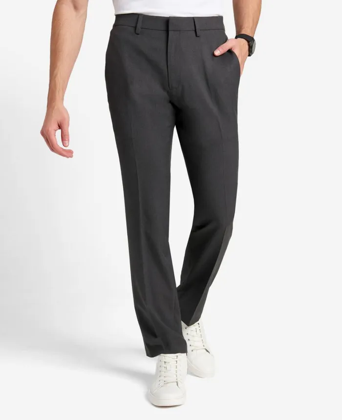 Kenneth Cole Dress Pants Men Stretch Micro Check ModernFit TECHNICOLE Dress Pant Charcoal Kenneth Cole Dress Pants Men Stretch Micro Check ModernFit TECHNICOLE Dress Pant Charcoal