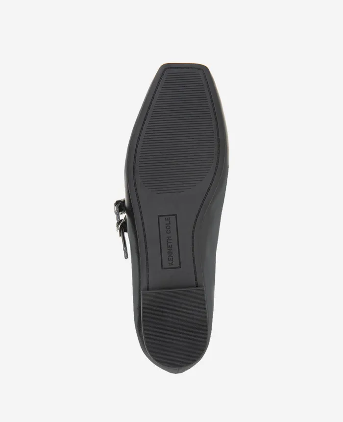 Kenneth Cole Flats and Loafers Women Jasmine Mary Jane Flat Black Leather Kenneth Cole Flats and Loafers Women Jasmine Mary Jane Flat Black Leather