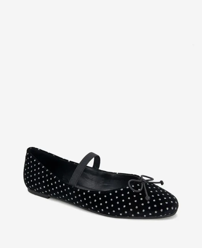 Kenneth Cole Flats and Loafers Women Myra Ballet Flat Blacksilver Kenneth Cole Flats and Loafers Women Myra Ballet Flat Blacksilver