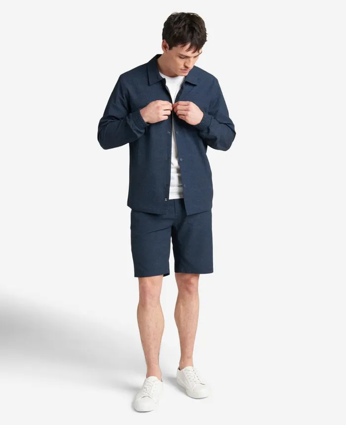 Kenneth Cole Jackets and Outerwear Men Printed Performance Seersucker Jacket Navy Kenneth Cole Jackets and Outerwear Men Printed Performance Seersucker Jacket Navy
