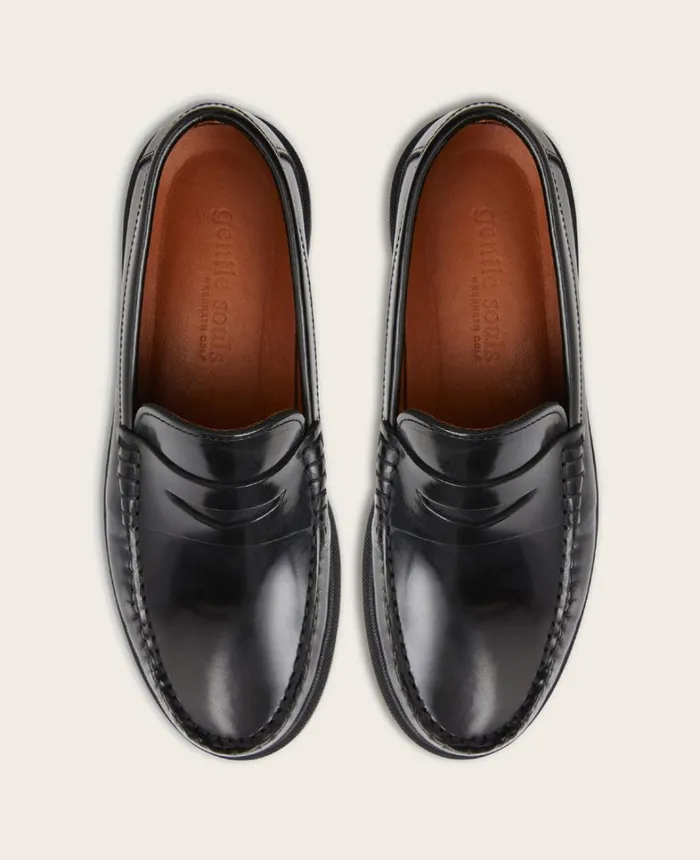 Kenneth Cole Loafers Men GENTLE SOULS Myles Leather Penny Loafer Black Kenneth Cole Loafers Men GENTLE SOULS Myles Leather Penny Loafer Black