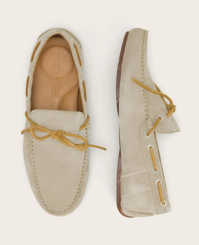 Kenneth Cole Loafers Men GENTLE SOULS Nyle Leather Driver Boat Shoe Taupe Kenneth Cole Loafers Men GENTLE SOULS Nyle Leather Driver Boat Shoe Taupe