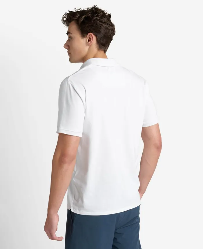 Kenneth Cole Polos and TShirts Men Colorblock Collar Solid Short Sleeve Polo White Kenneth Cole Polos and TShirts Men Colorblock Collar Solid Short Sleeve Polo White