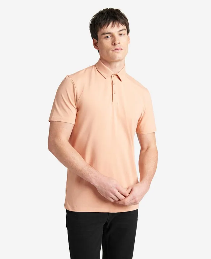 Kenneth Cole Polos and TShirts Men The Performance Polo Coral Kenneth Cole Polos and TShirts Men The Performance Polo Coral