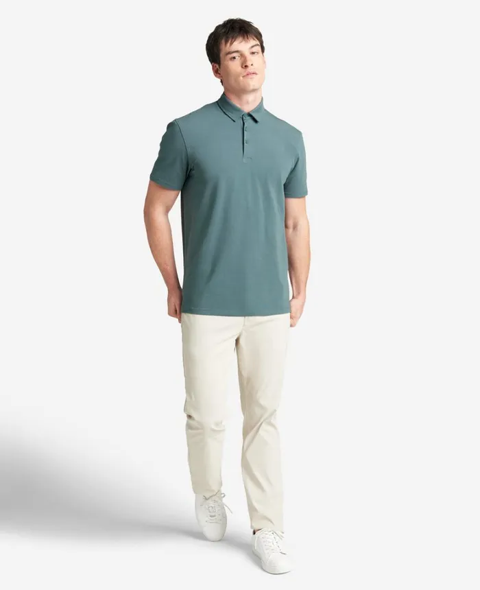 Kenneth Cole Polos and TShirts Men The Performance Polo Dark Teal Kenneth Cole Polos and TShirts Men The Performance Polo Dark Teal