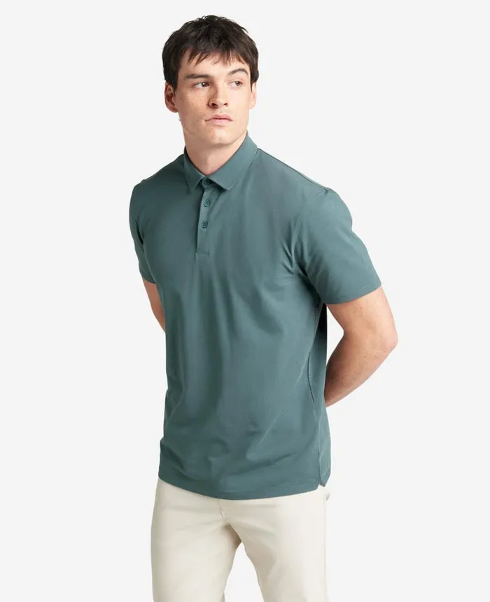 Kenneth Cole Polos and TShirts Men The Performance Polo Dark Teal Kenneth Cole Polos and TShirts Men The Performance Polo Dark Teal