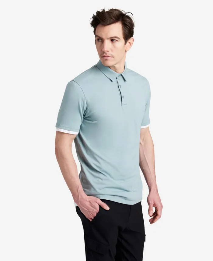 Kenneth Cole Polos and TShirts Men The Performance Polo Faded Blue