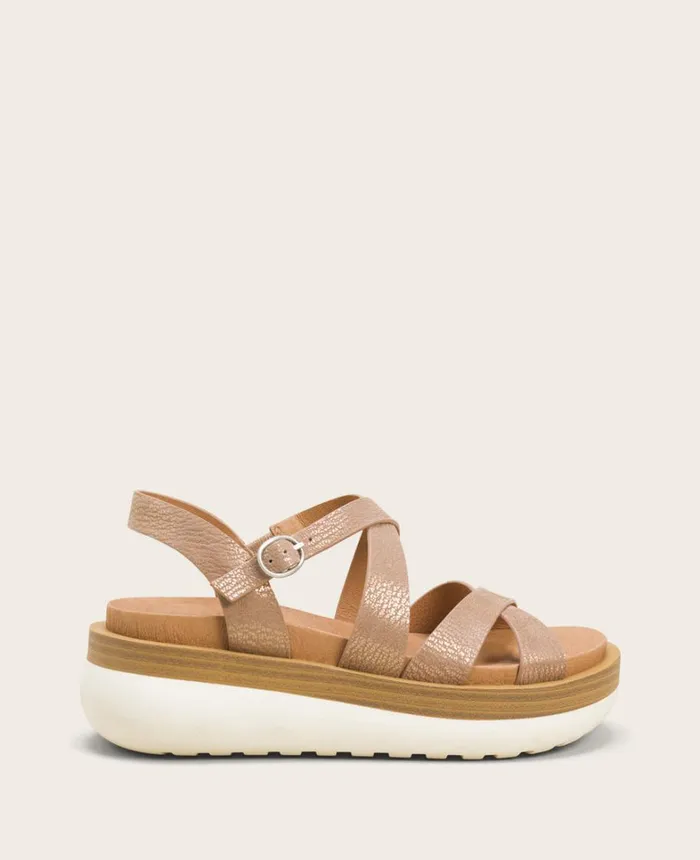 Kenneth Cole Sandals and Wedges Women GENTLE SOULS Reebha Leather Platform Sandal Clay Nubuck