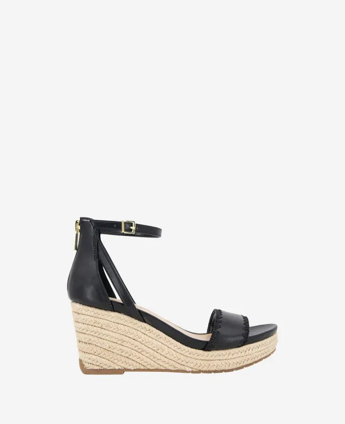 Kenneth Cole Sandals and Wedges Women REACTION 8211 The Colton Espadrille Wedge Sandal Black