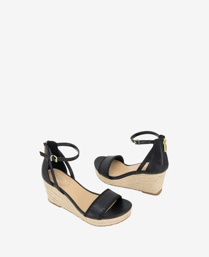 Kenneth Cole Sandals and Wedges Women REACTION 8211 The Colton Espadrille Wedge Sandal Black Kenneth Cole Sandals and Wedges Women REACTION 8211 The Colton Espadrille Wedge Sandal Black