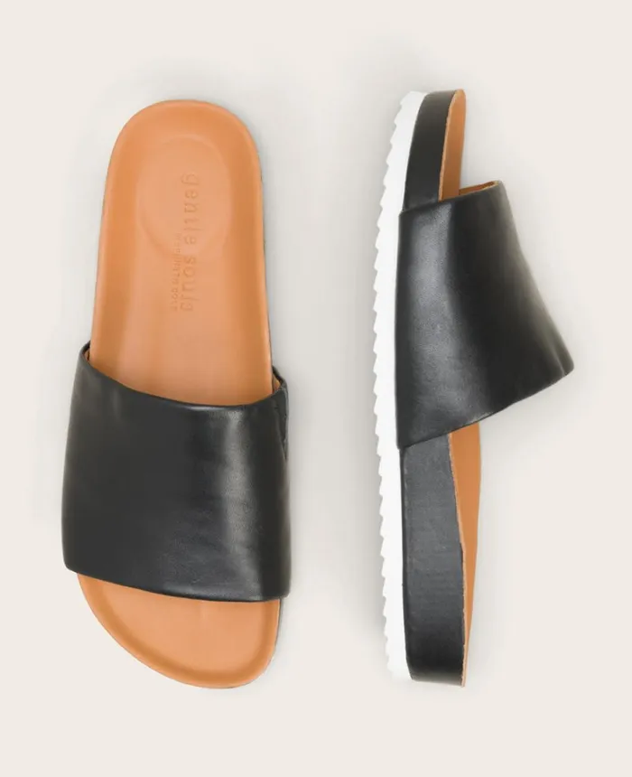 Kenneth Cole Sandals Men GENTLE SOULS Montauk One Band Sandal Black Kenneth Cole Sandals Men GENTLE SOULS Montauk One Band Sandal Black