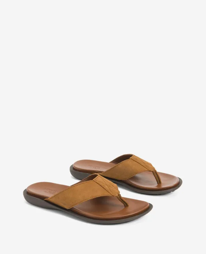 Kenneth Cole Sandals Men Sand Leather Thong Sandal Tobacco Kenneth Cole Sandals Men Sand Leather Thong Sandal Tobacco