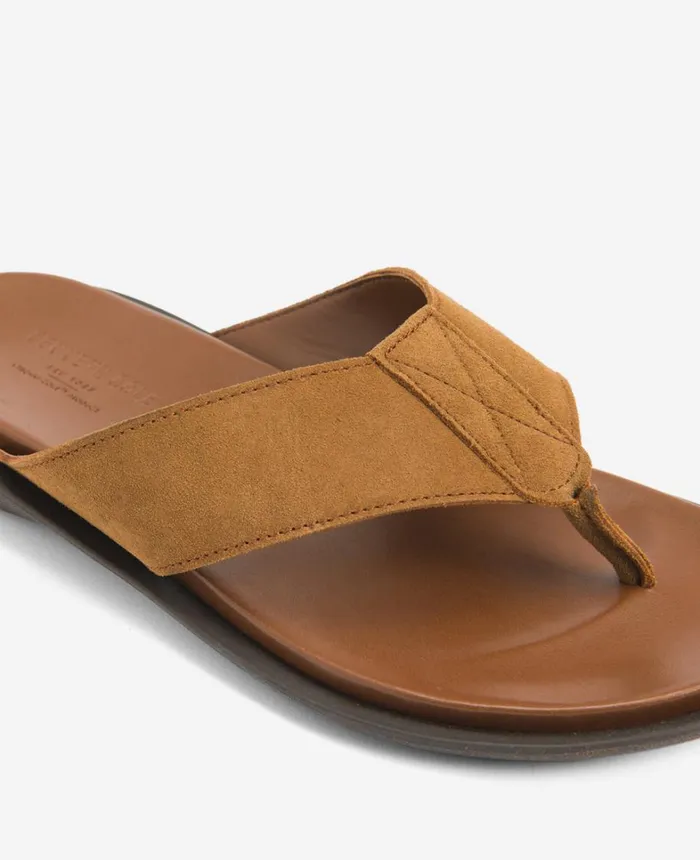 Kenneth Cole Sandals Men Sand Leather Thong Sandal Tobacco Kenneth Cole Sandals Men Sand Leather Thong Sandal Tobacco