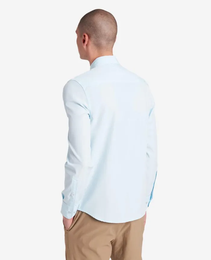 Kenneth Cole Shirts Men Performance Slim Fit Button Down Shirt Light Blue Kenneth Cole Shirts Men Performance Slim Fit Button Down Shirt Light Blue