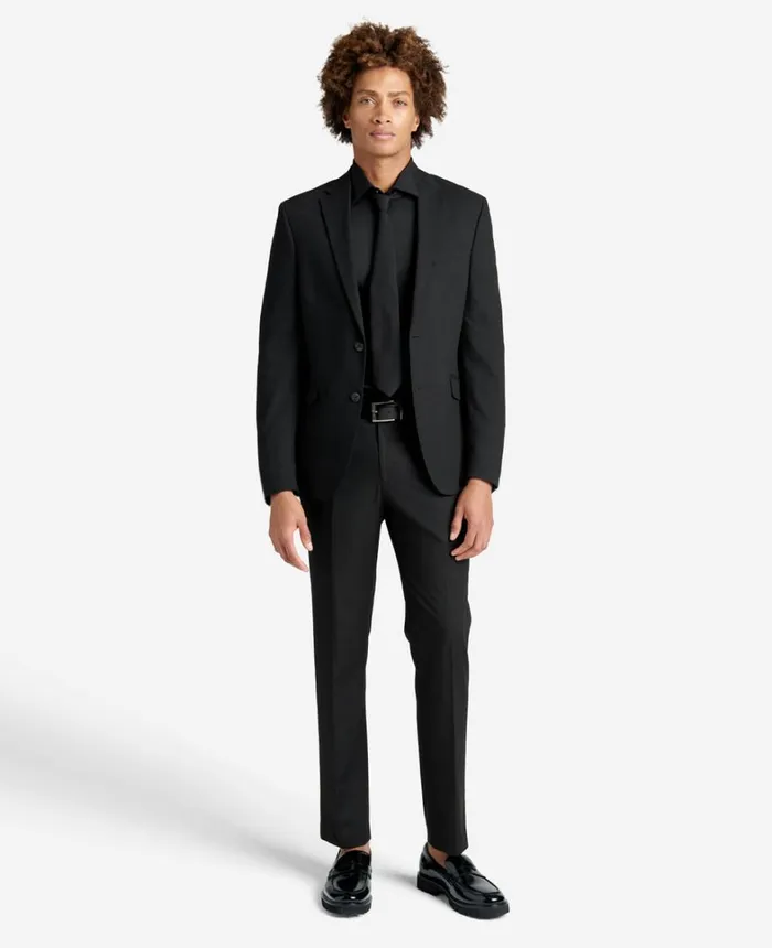 Kenneth Cole Shirts Men Slim Fit Kenneth Cole Sustinable Stretch Collar Solid Dress Shirt Black Kenneth Cole Shirts Men Slim Fit Kenneth Cole Sustinable Stretch Collar Solid Dress Shirt Black