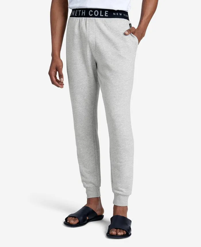 Kenneth Cole Underwear and Loungewear Men Logo French Terry Jogger Hgrey