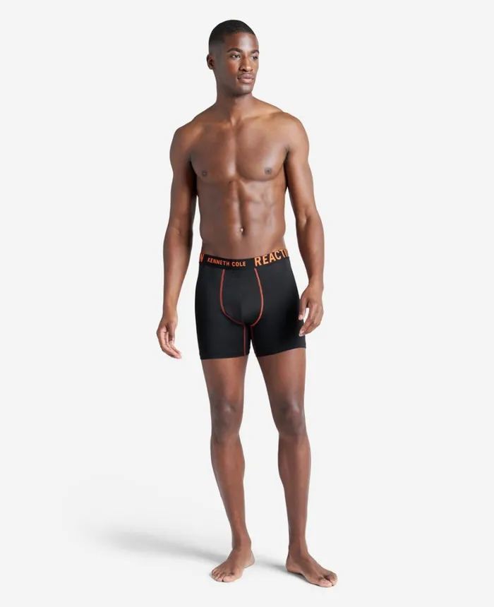 Kenneth Cole Underwear and Loungewear Men Micro Stretch Boxer Briefs 3Pack Blackpopblackwb Kenneth Cole Underwear and Loungewear Men Micro Stretch Boxer Briefs 3Pack Blackpopblackwb