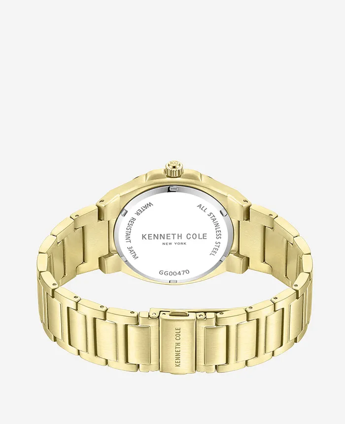 Kenneth Cole Watches Men Modern Stainless Steel Classic Watch Gold Kenneth Cole Watches Men Modern Stainless Steel Classic Watch Gold