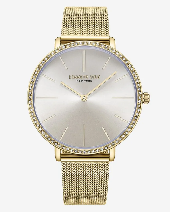 Kenneth Cole Watches Women Classic Slim Mesh and Strap Watch Set Gold Kenneth Cole Watches Women Classic Slim Mesh and Strap Watch Set Gold