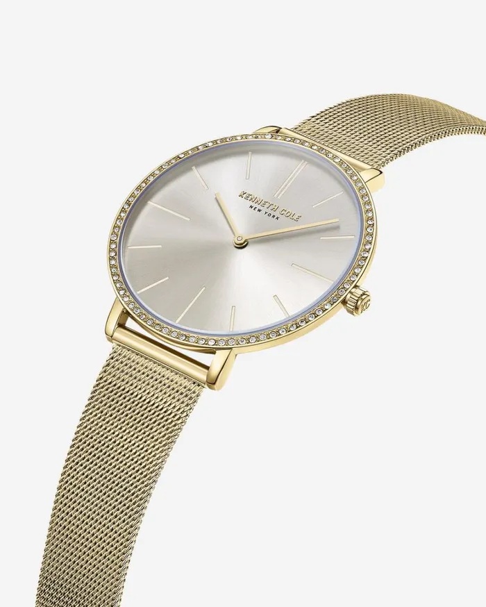 Kenneth Cole Watches Women Classic Slim Mesh and Strap Watch Set Gold Kenneth Cole Watches Women Classic Slim Mesh and Strap Watch Set Gold