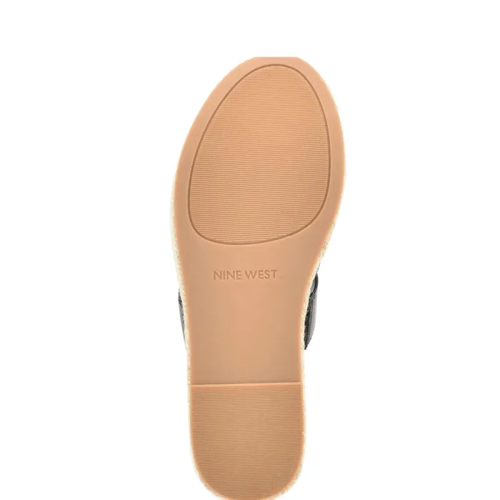 Keran Espadrille Slide Sandals Black Women Nine West Sandals Keran Espadrille Slide Sandals Black Women Nine West Sandals