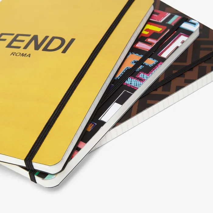 Kids Back To School Set With Multicolour Notebooks Coloured Pencils Fendi Accessories
